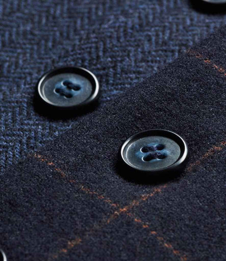 BK521 navy check Detail