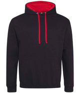 JH003 Jet Black/Fire Red Front