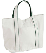 W950 Soft White/Bottle Green Front